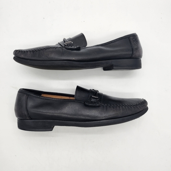 Mezlan Shoe Men 12 M Ghedini Genuine Calfskin Loafer Slip-On Black main image 8